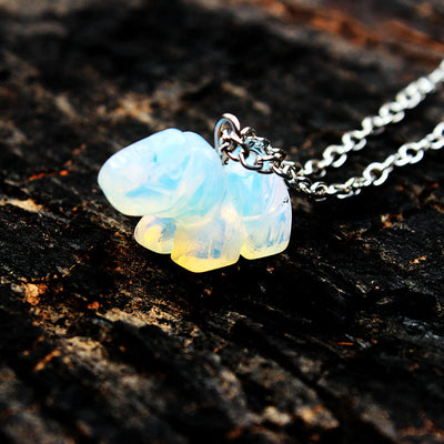 Olivenorma "Powerful Healing" Crystal Skull Necklace