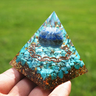 Lapis Lazuli Turquoise Orgone Pyramid