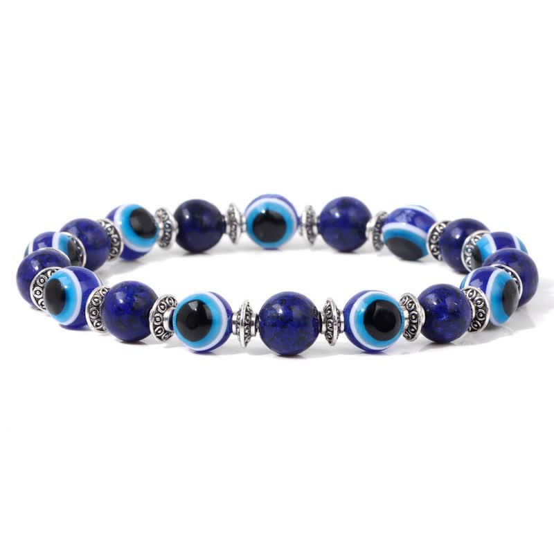 Olivenorma Evil Eye Natural Stone Beads Bracelet