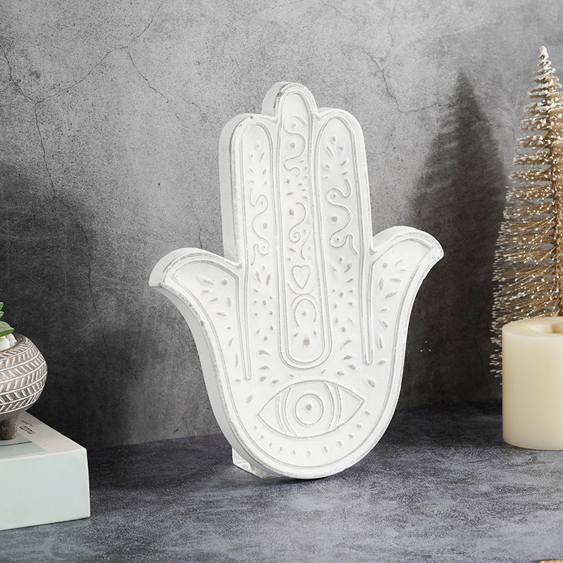 Olivenorma White Hamsa Wall Decoration