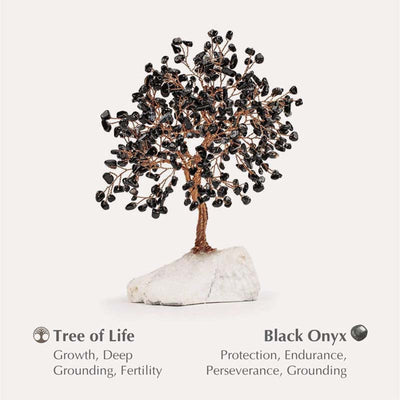 Olivenorma Spiritual Awakening - Black Onyx Feng Shui Tree