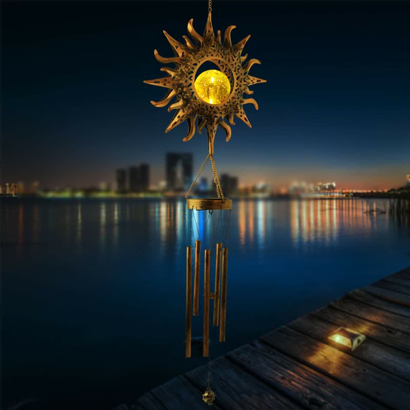 Olivenorma Solar Moon or Sun Wind Chime Ornaments