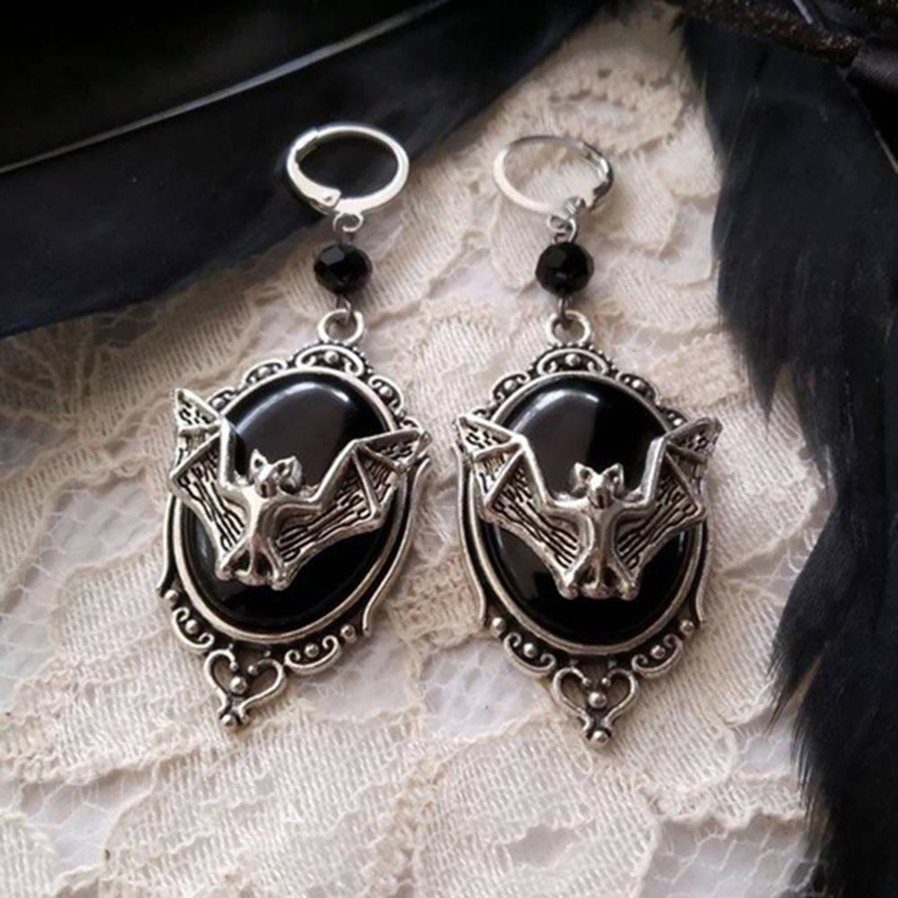 Olivenorma Silver Bat Obsidian Necklace