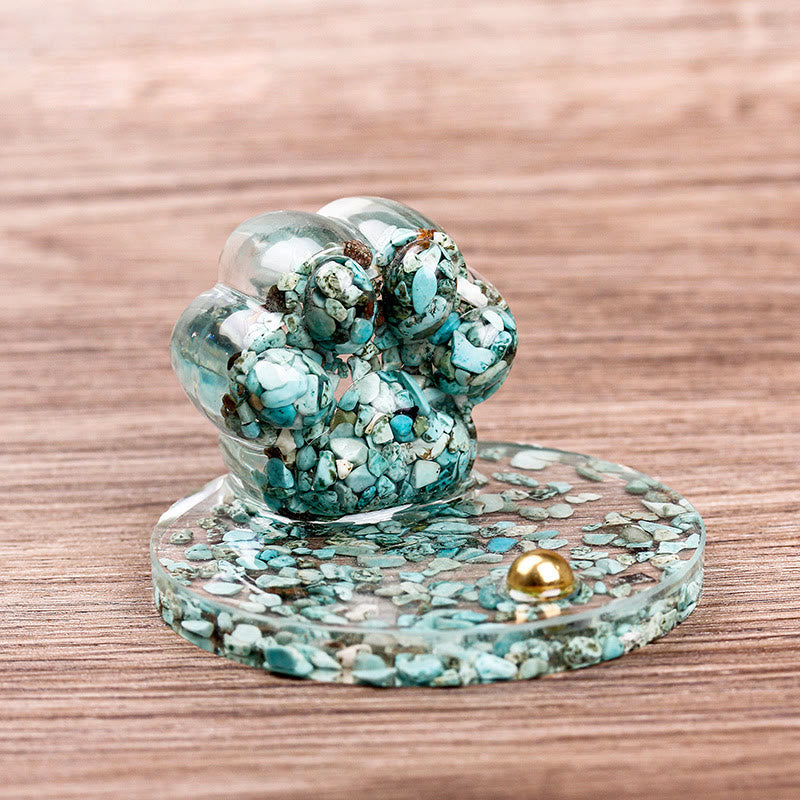Olivenorma Natural Stone Epoxy Cat Claw Mobile Phone Holder - image 4