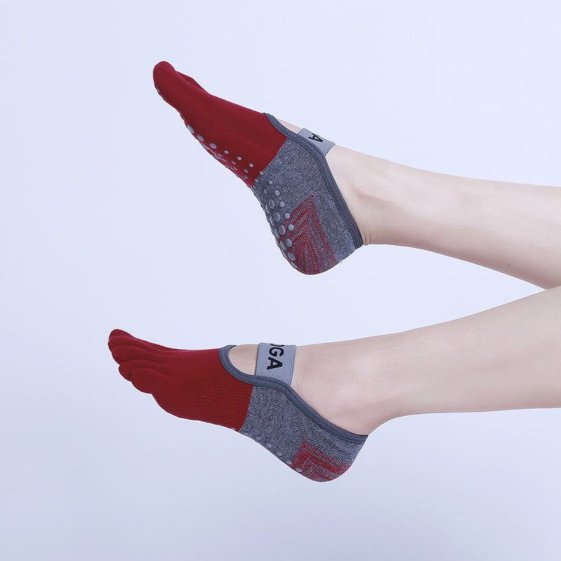 Olivenorma Non-Slip Five Toe Fitness Pilates Yoga Socks