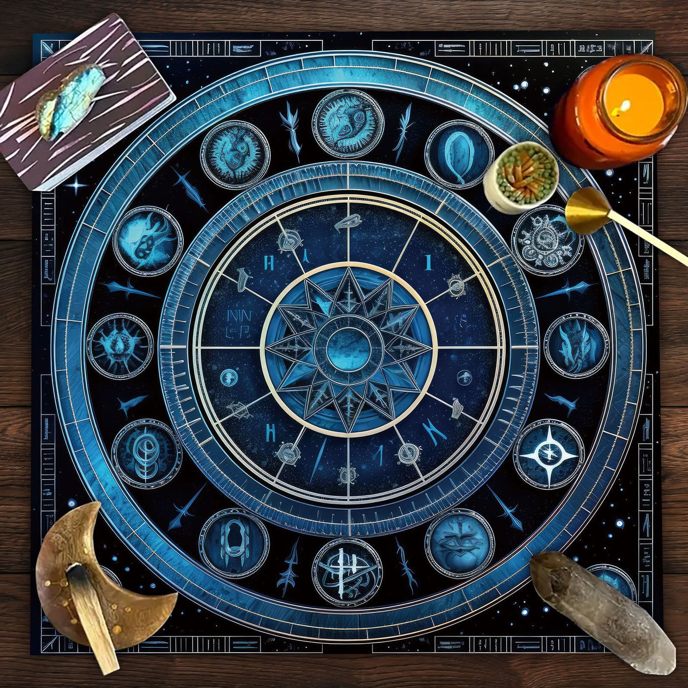 Olivenorma Horoscope Sign Zodiac Tarot Tablecloth