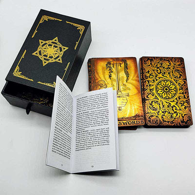 Olivenorma Antique Style Gold Foil Tarot Cards