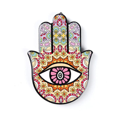 Olivenorma Hamsa Evil Eye Jewelry Tray Plate Coaster