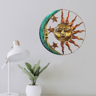 Olivenorma Sun Moon Face Wall Decor