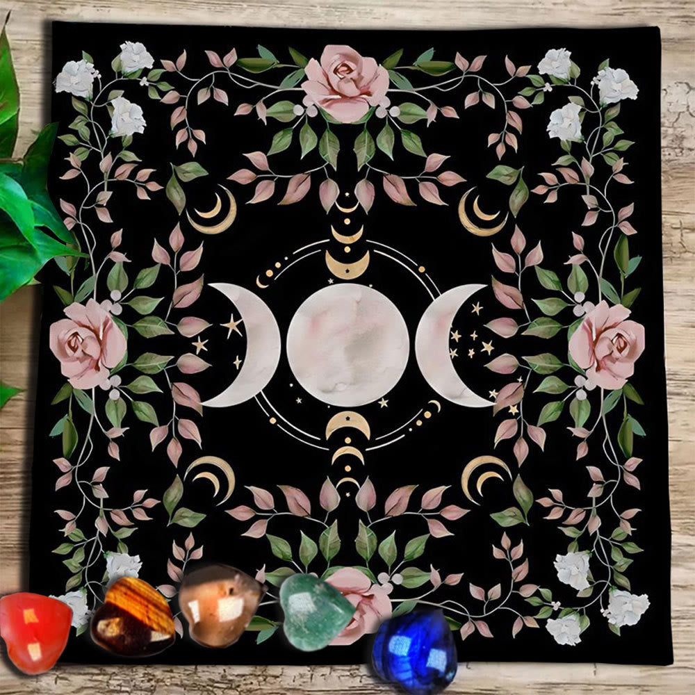 Olivenorma Mandala Moon Phase Divination Tarot Tablecloth