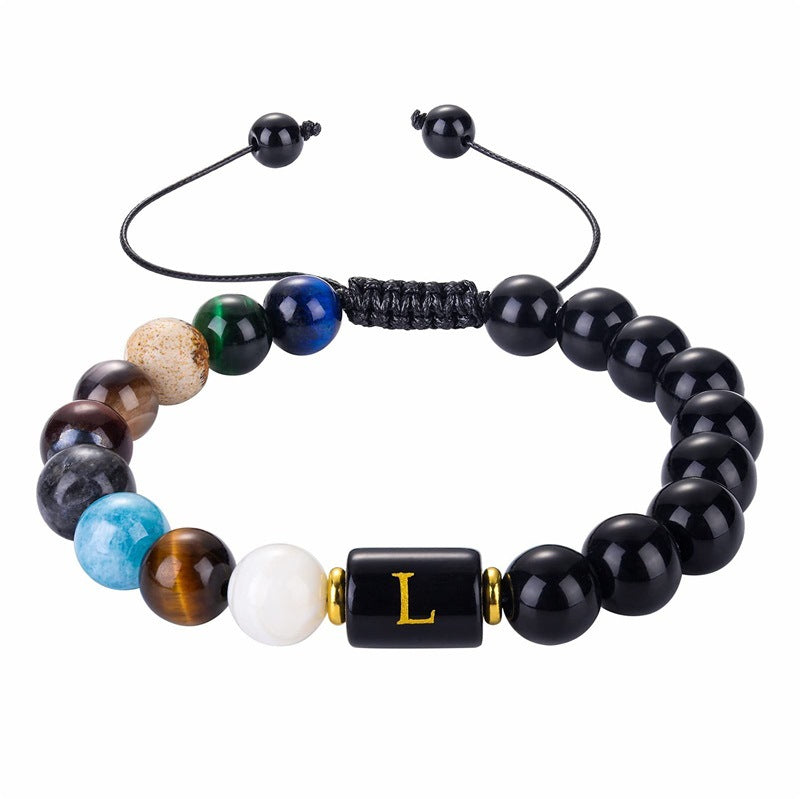 Olivenorma Cosmic Galaxy Protection Letter Bracelet