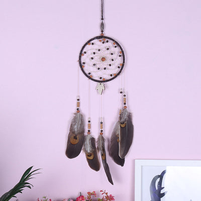 Olivenorma Chakra Crystal Tree Of Life Feather Dream Catcher