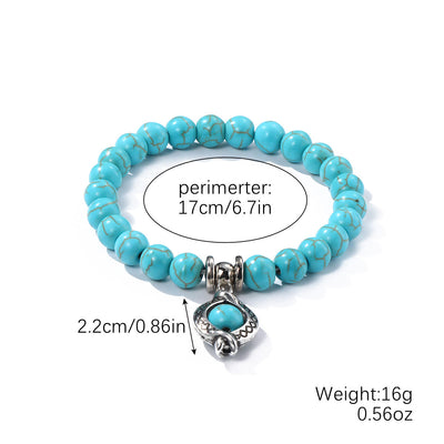 Olivenorma "Eternal Protection" Evil Eye Turquoise Bracelet