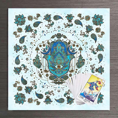 Olivenorma Hamsa Hand Witchcraft Astrology Tarot Tablecloth