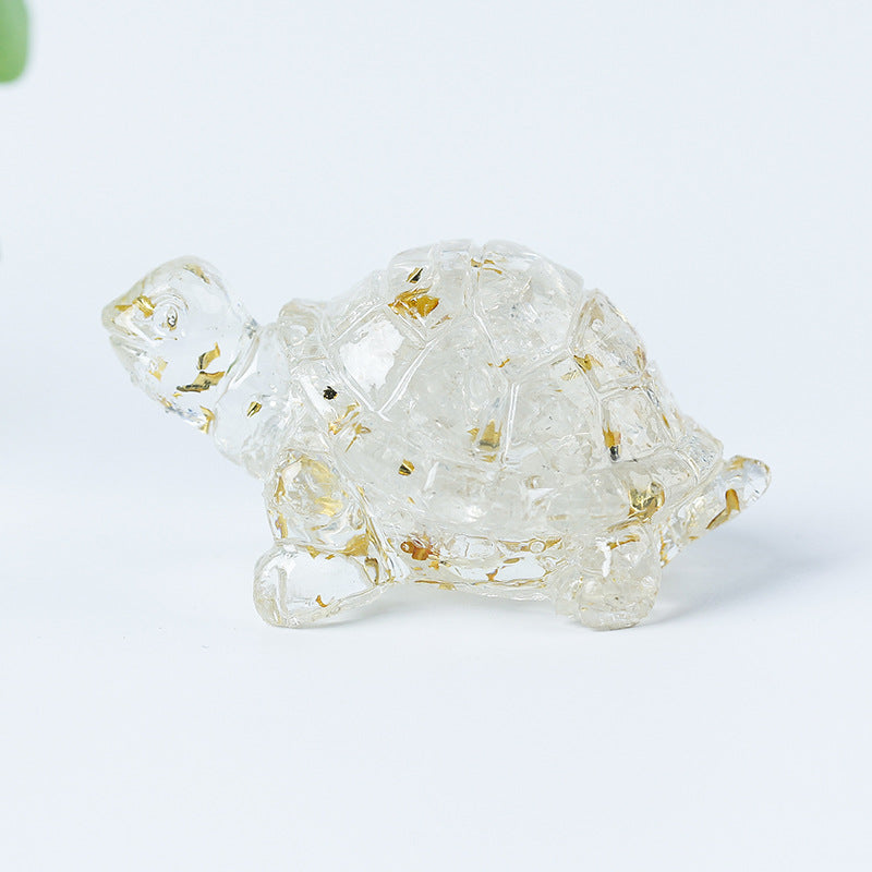 Olivenorma Crystal Gravel Glue Little Turtle Gemstone Decoration