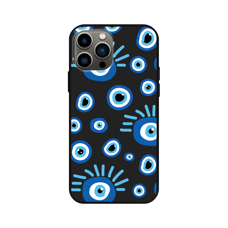 Olivenorma Blue Evil Eye Hamsa Phone Case for iPhone 13/14/15