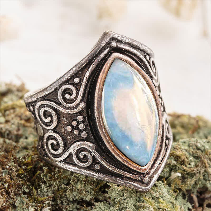 Olivenorma Moonstone Healing Protection Ring