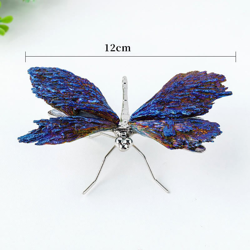 Olivenorma Aura Tourmaline Kyanite Dragonfly Gemstone Decoration