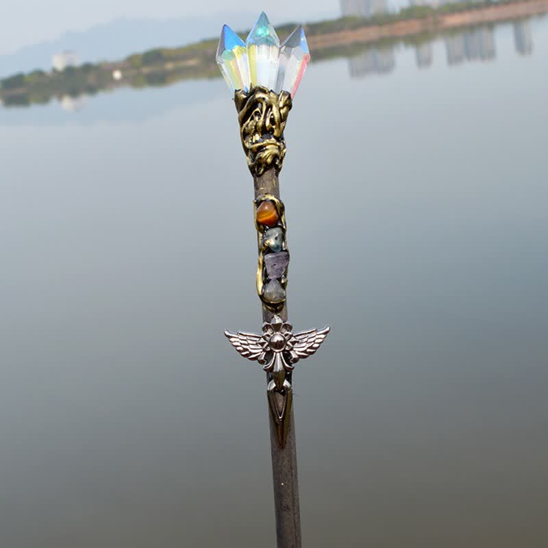 Olivenorma Moon And Sun Fairy Crystal Wands