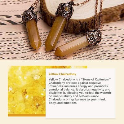 Olivenorma Natural Crystal Hexagon Necklace