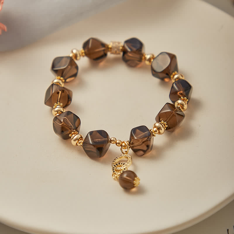 Smoky Quartz Cleaning Gemstone Bracelet