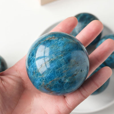 Blue apatite Strength Crystal Sphere