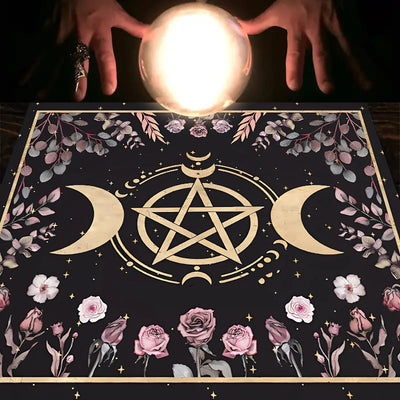 Olivenorma Triple Goddess Moon Symbol Divination Tarot Tablecloth