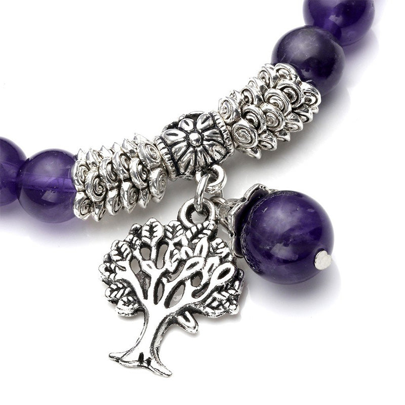 Natural Crystal Tree Of Life Bracelet