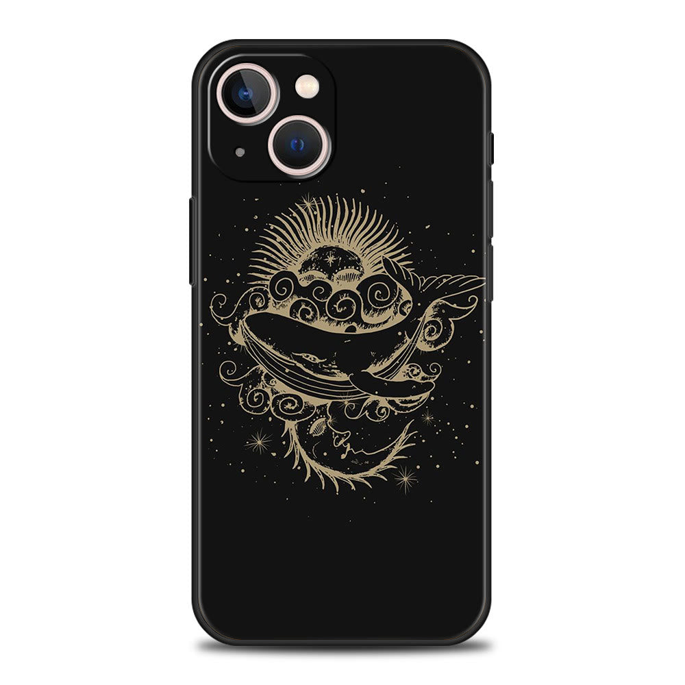 Olivenorma iPhone 13/14/15 Cute Sun Moon Design Phone Case