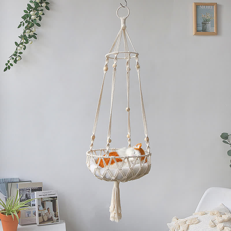 Olivenorma Woven Cat Nest Pet Hammock Wall Decor