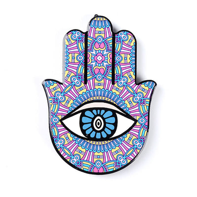 Olivenorma Hamsa Evil Eye Jewelry Tray Plate Coaster