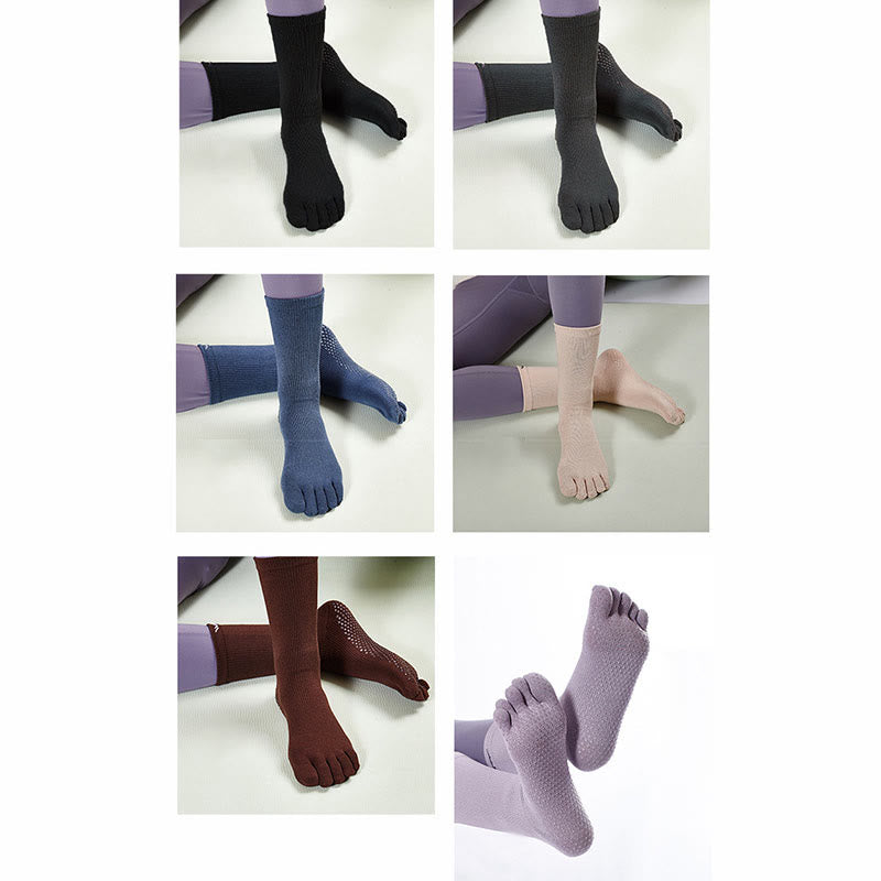 Olivenorma 5-Toe Barefoot Feel Sports Yoga Socks