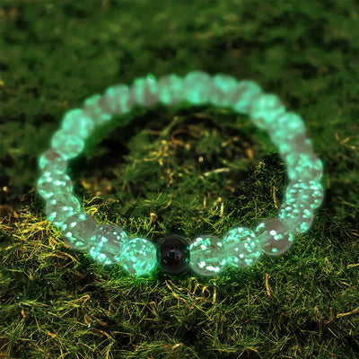 Olivenorma "Starry Sky" Luminous Mermaid Glass Bead Bracelet