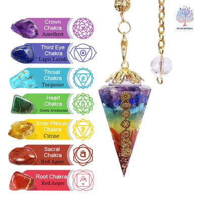 Olivenorma Chakra Orgone Divination Pendulum