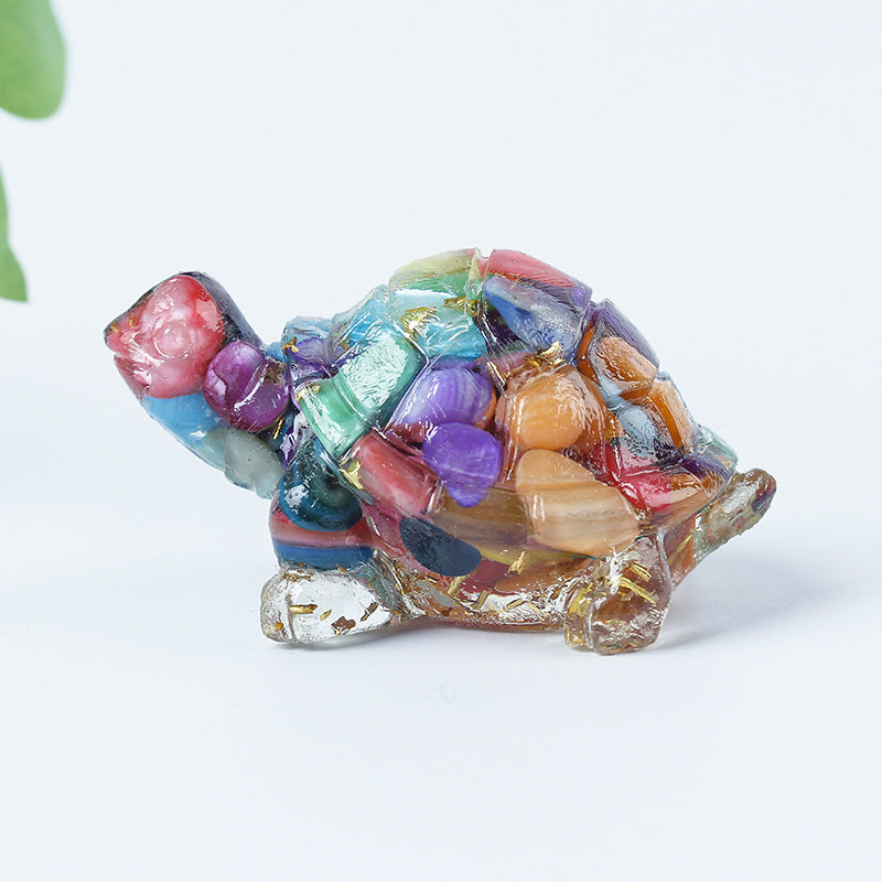 Olivenorma Crystal Gravel Glue Little Turtle Gemstone Decoration