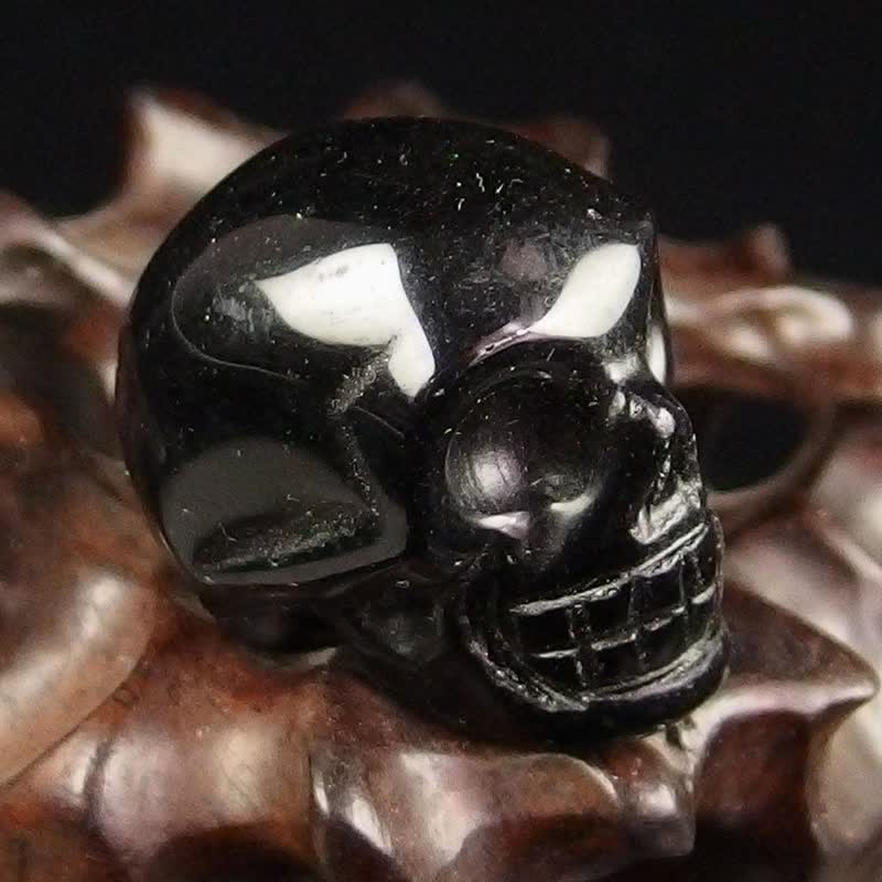 Black Obsidian Crystal Skull Decoration