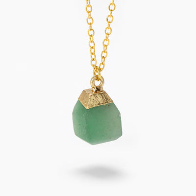 Olivenorma Square Cut Rough Stone Sweet Style Necklace