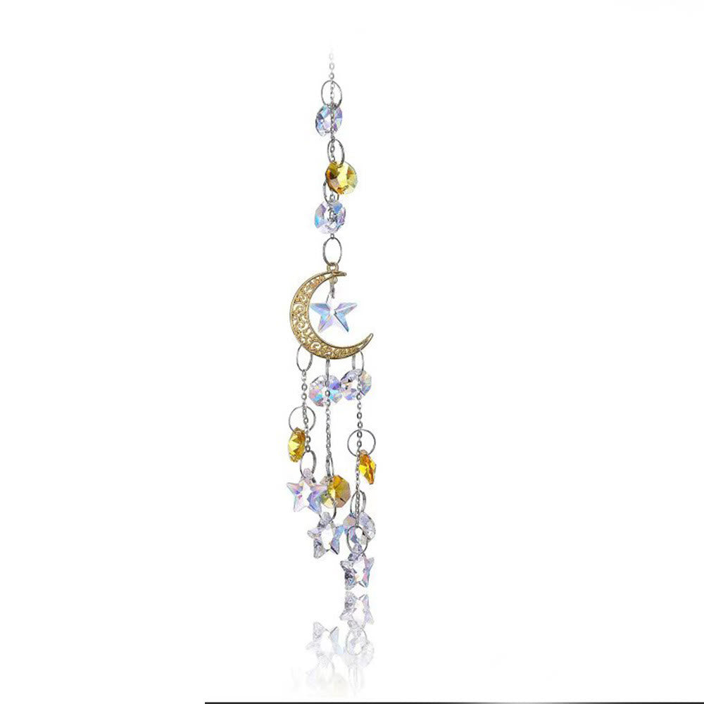 Olivenorma Moon Prism Crystal Suncatcher Wind Chime