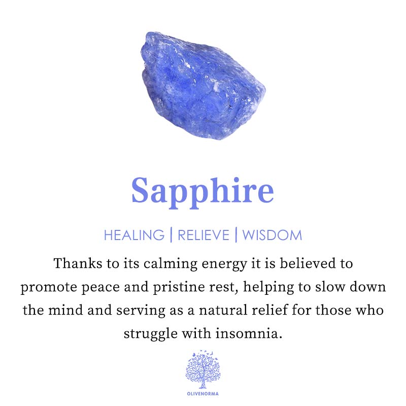 Olivenorma Sapphire Healing And Peace Crystal Sphere