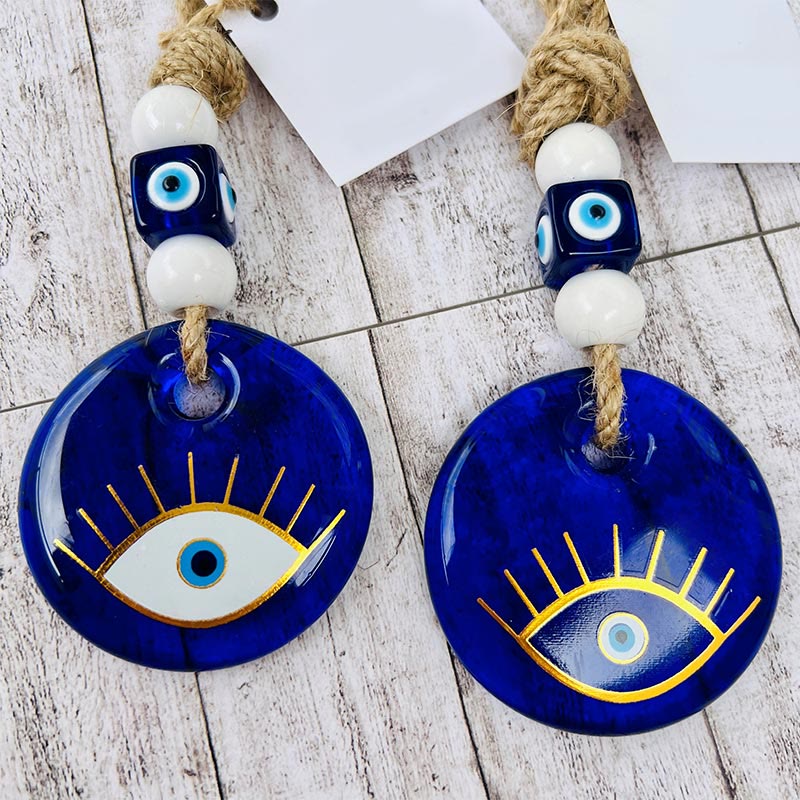 Olivenorma Glass Evil Eye Wall Hanging Wall Decor