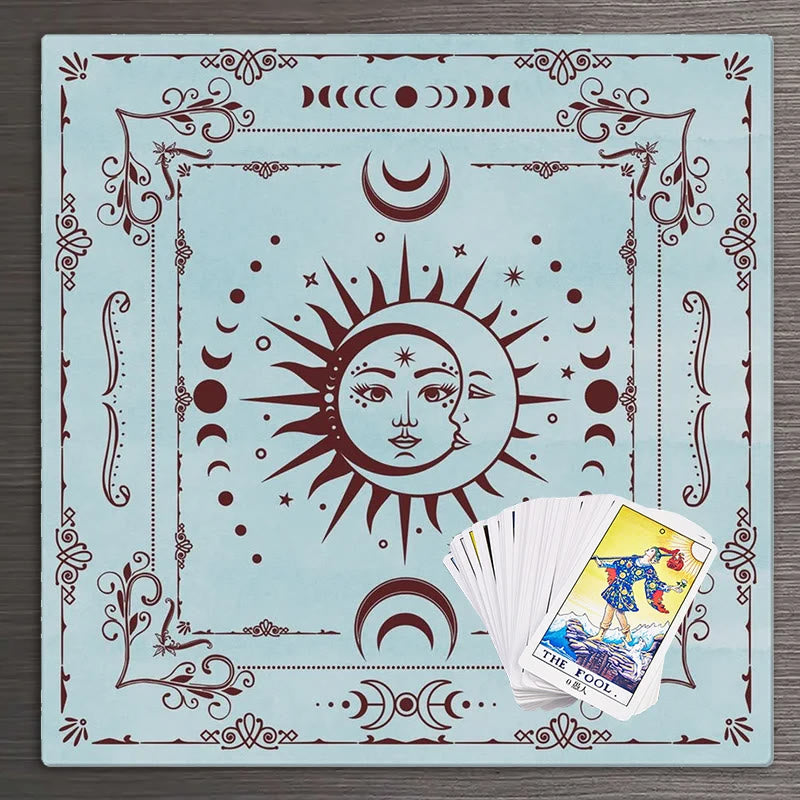 Olivenorma Mystical Moon Phase Tarot Tablecloth