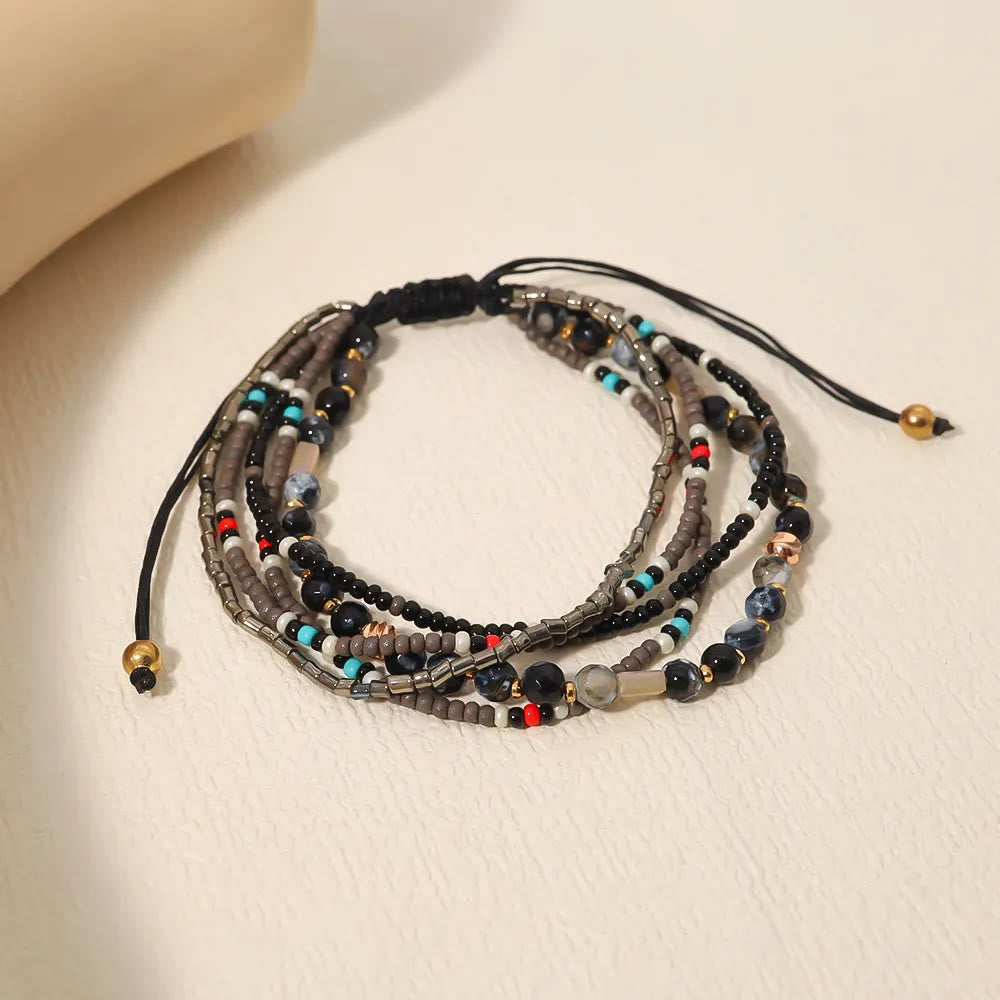 Olivenorma Round Beaded Vacation Bohemian Bracelets