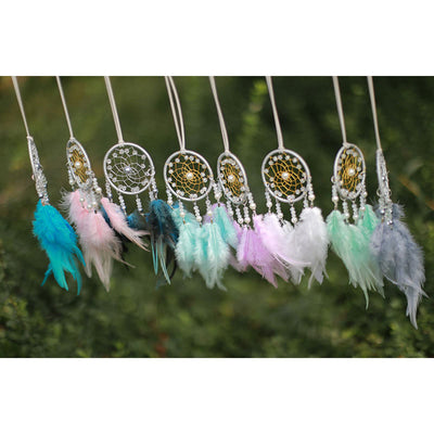 Olivenorma Clear Crystal Meditation Dream Catcher Ornament