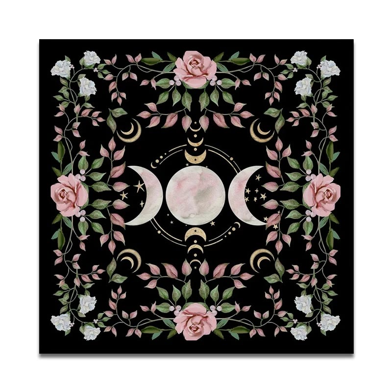 Olivenorma Triple Goddess Moon Symbol Divination Tarot Tablecloth