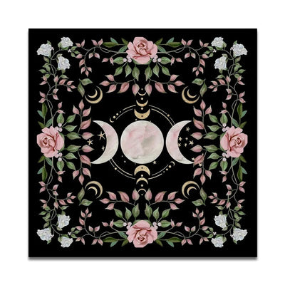 Olivenorma Triple Goddess Moon Symbol Divination Tarot Tablecloth