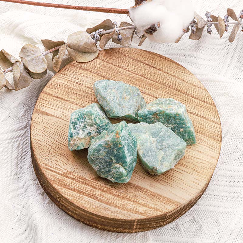 Olivenorma Amazonite Natural Raw Stone Stone