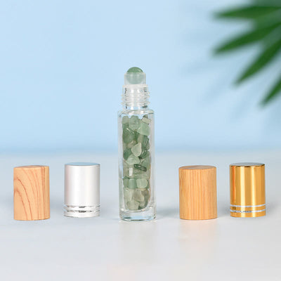 Olivenorma Crystal Roll-On Essential Oil Bottle Gemstone Decoration