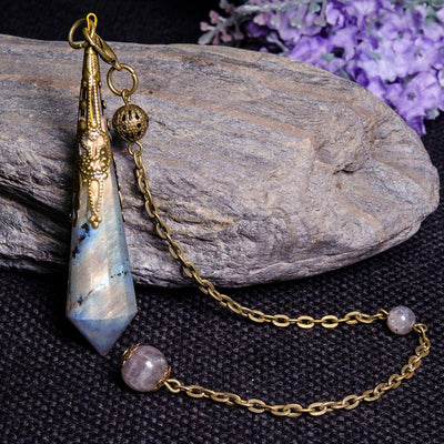 Grey Labradorite Protection Pendulum - image 3