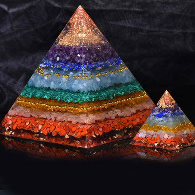 Olivenorma Natural Chakra Balance Orgone Pyramid