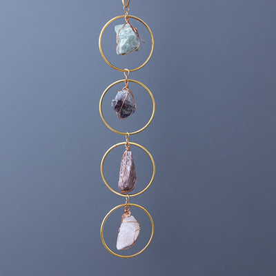 Olivenorma Natural Stone Pendant Wall Decor Wind Chime